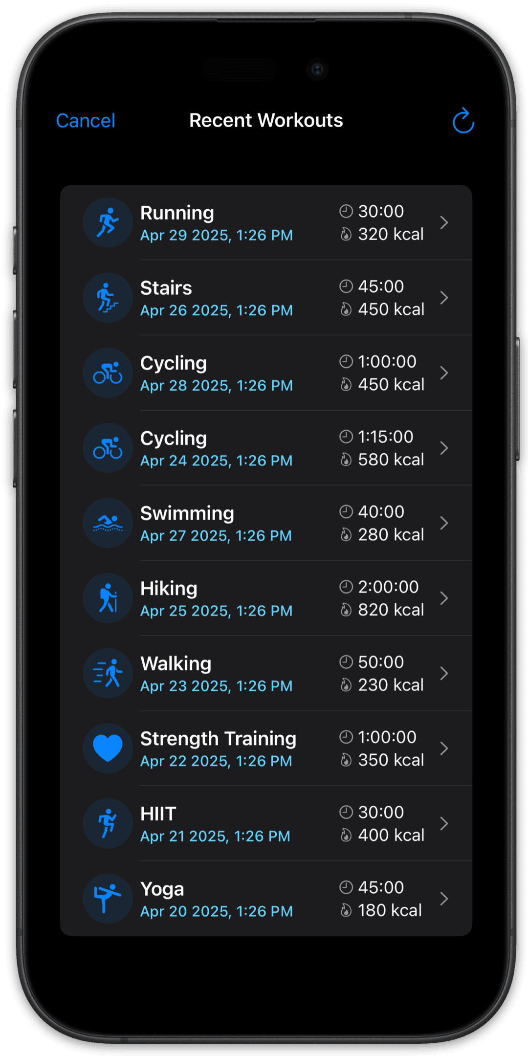 Apple Health Integration