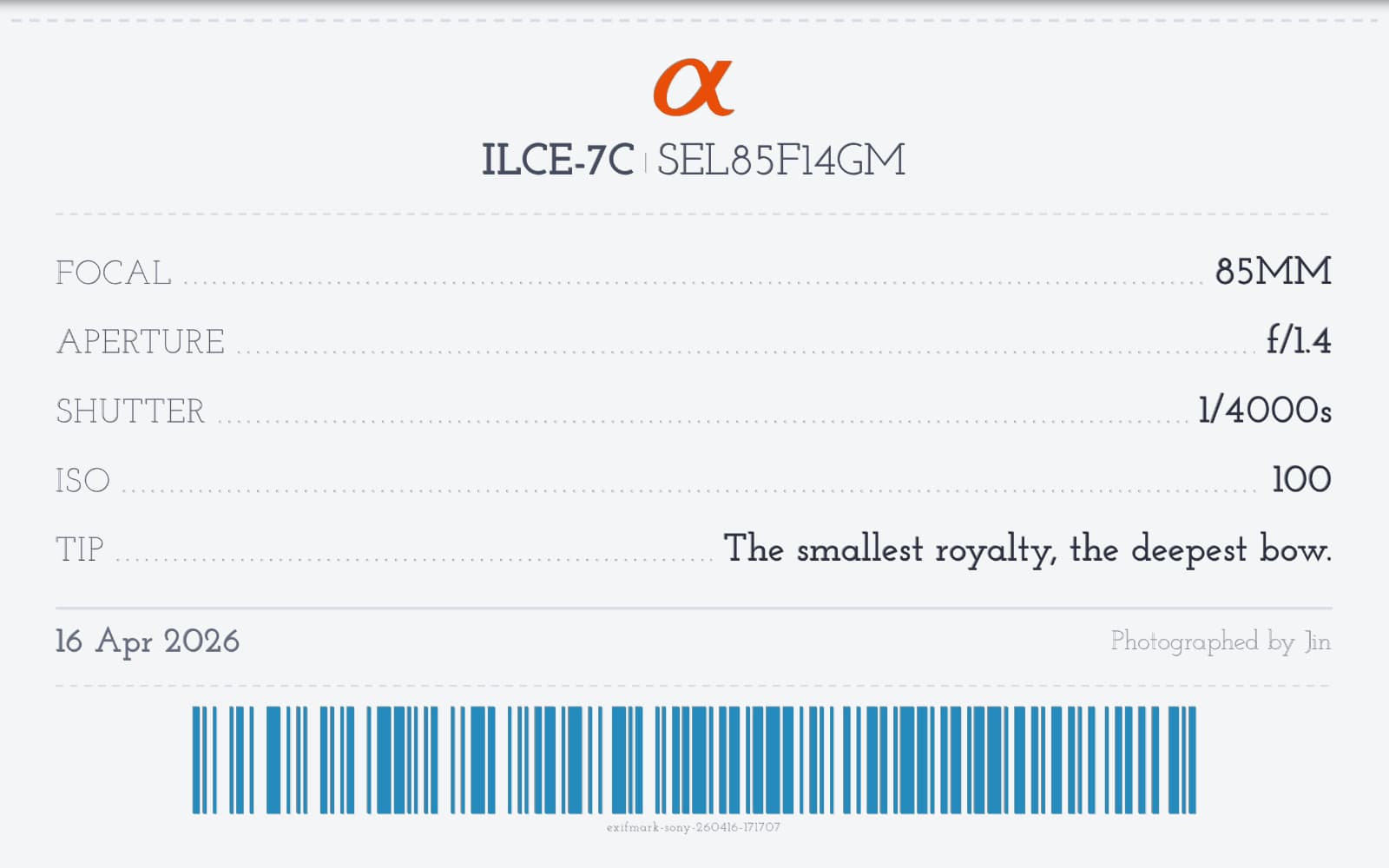 Every Shutter Leaves a Receipt cover image