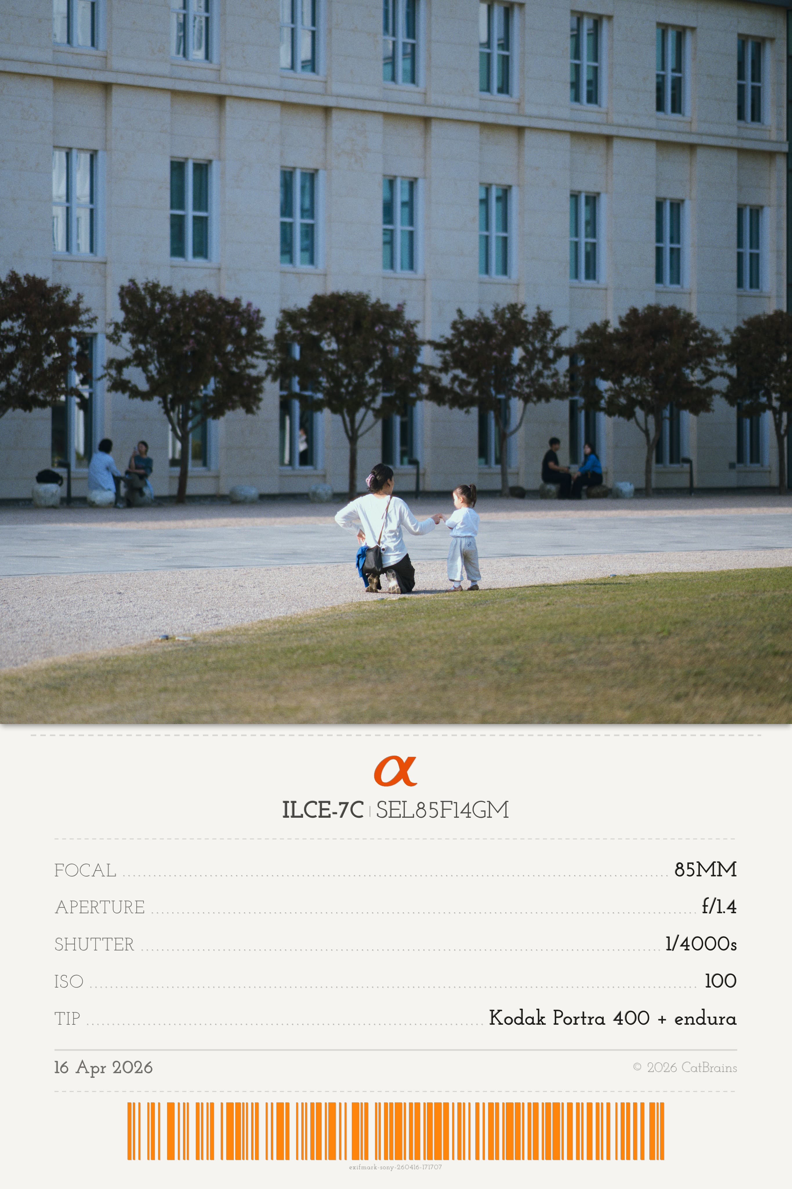 Receipt Mark applied to a photograph